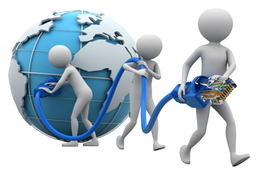 A connected globe representing practical help with technology